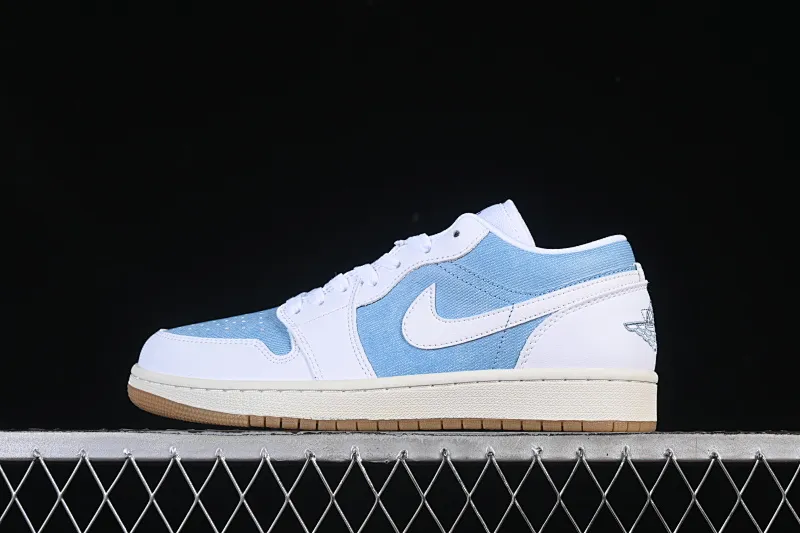 All categories Air Jordan Jordan series basketball shoes Air Jordan 1 Low Air Jordan 1 Low Denim "Worn Blue" Denim denim low-top retro culture basketball shoes HQ2004-400